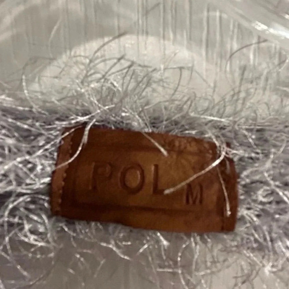 Pol Women's Fuzzy Knit Open Back Cardigan Sweater Gray Size M - Picture 8 of 16